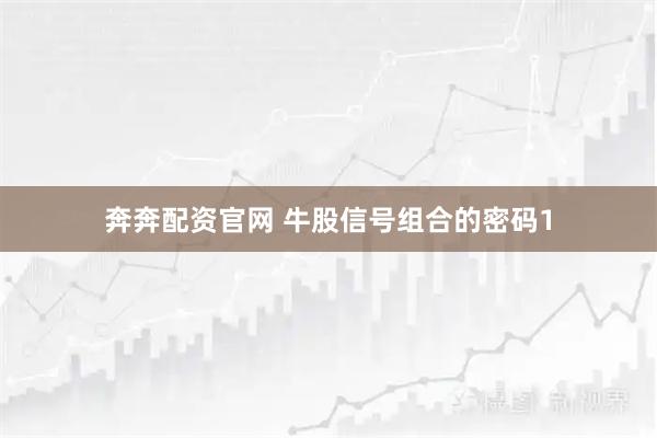 奔奔配资官网 牛股信号组合的密码1
